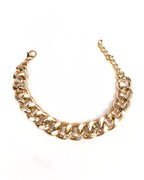 Bracciale catena rosato