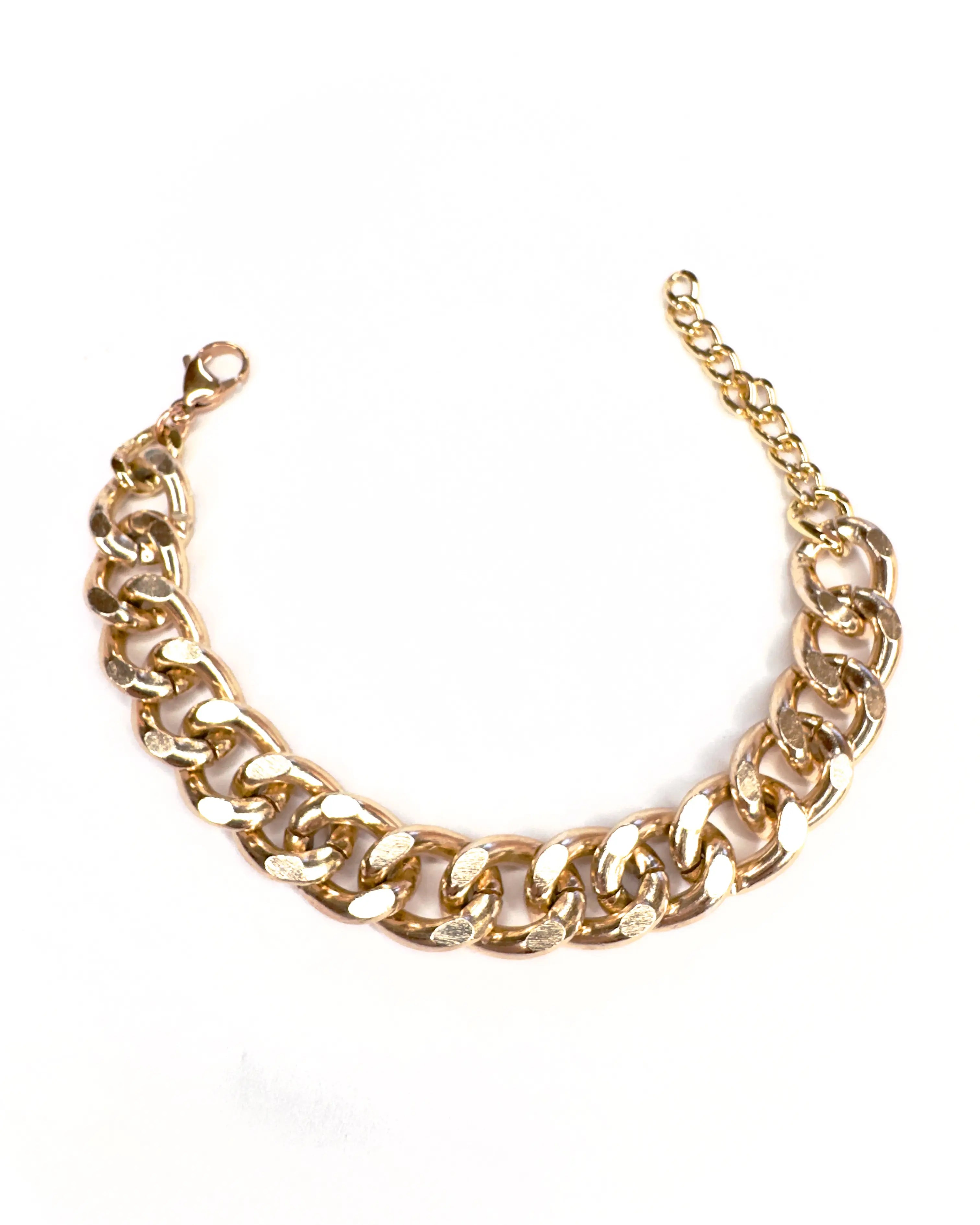 Bracciale catena rosato