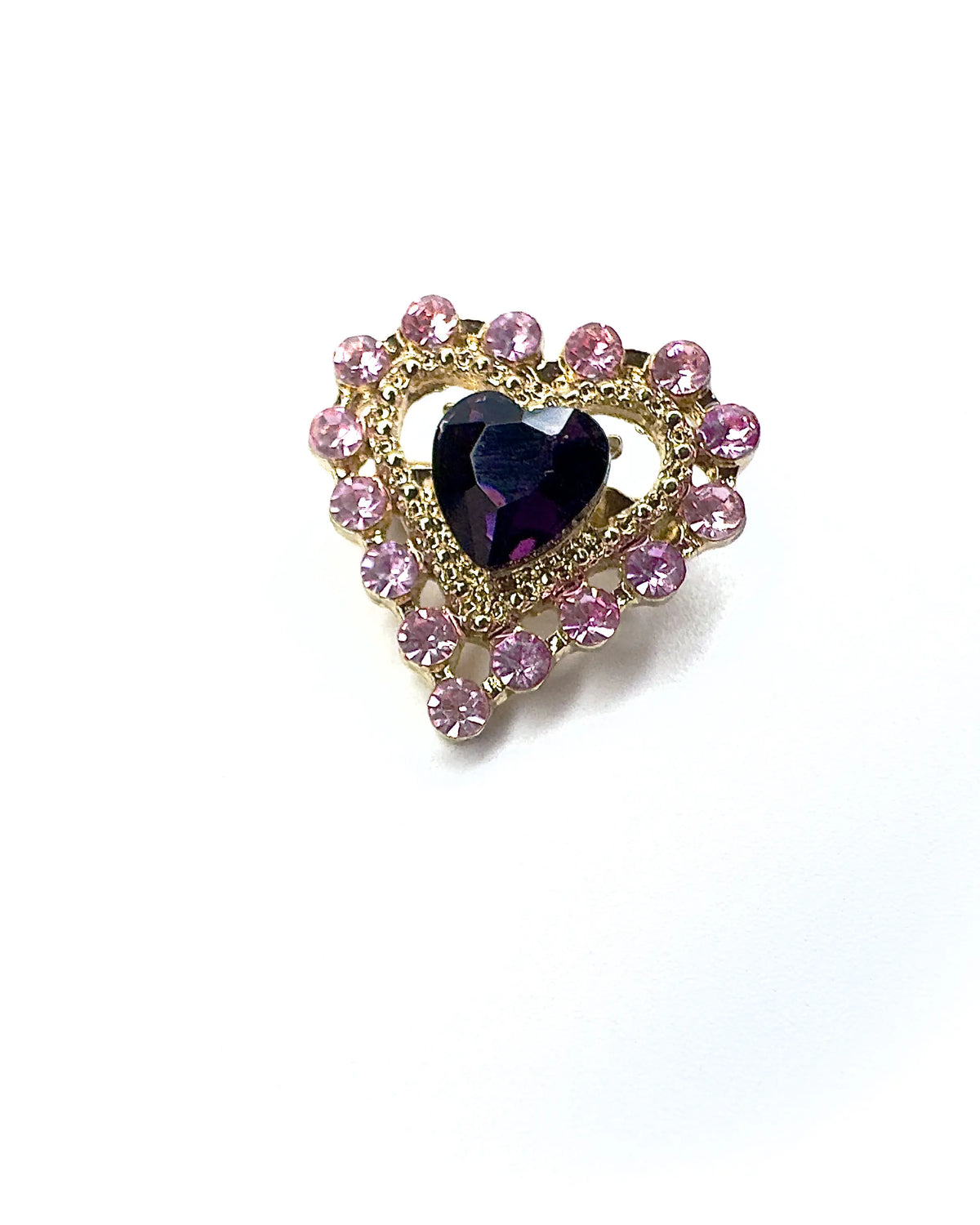 Spilla mini cuore Pietra