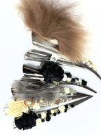 Spillone a pinza per capelli con applicazione