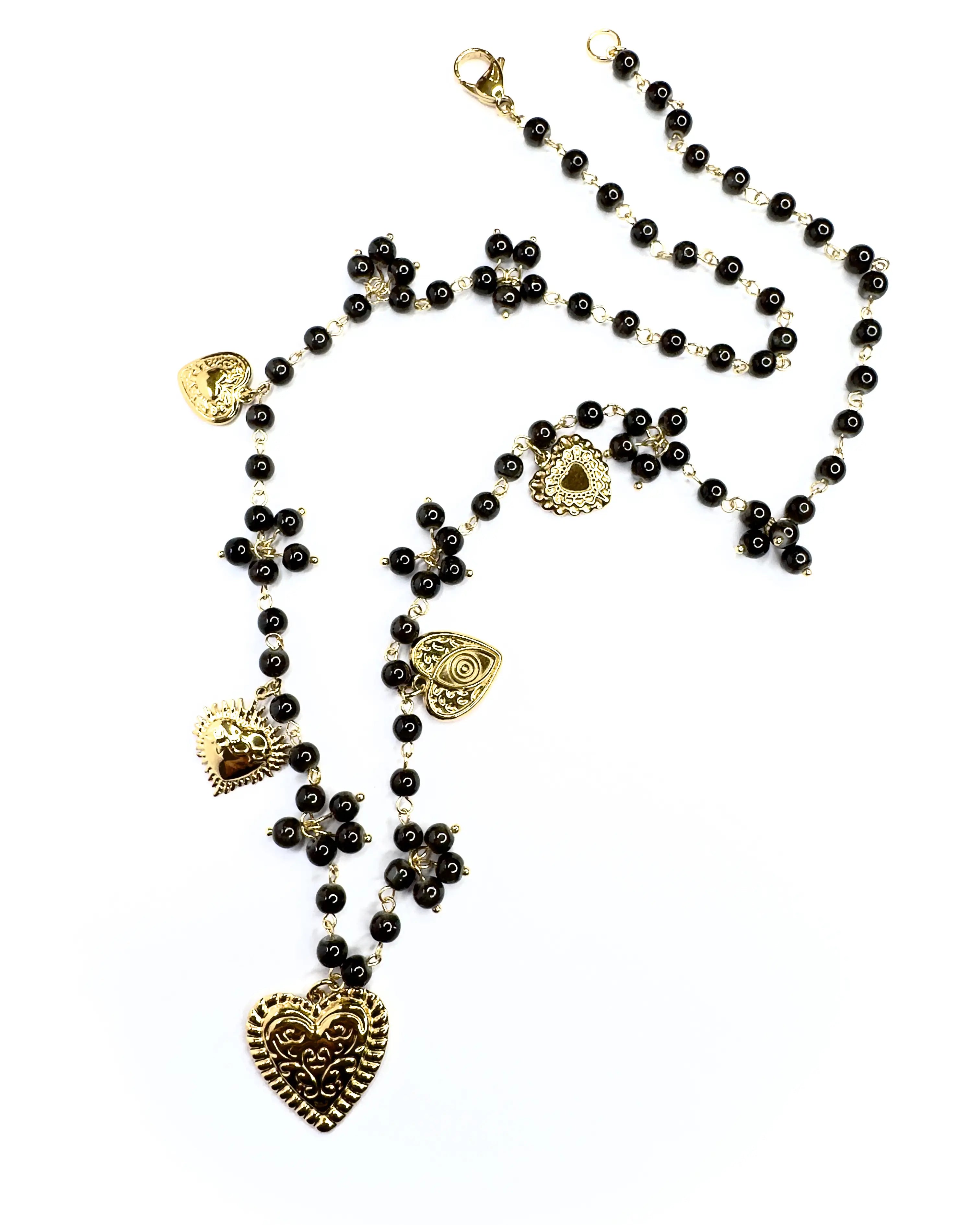 Collana Bisanzio Cuori Charms