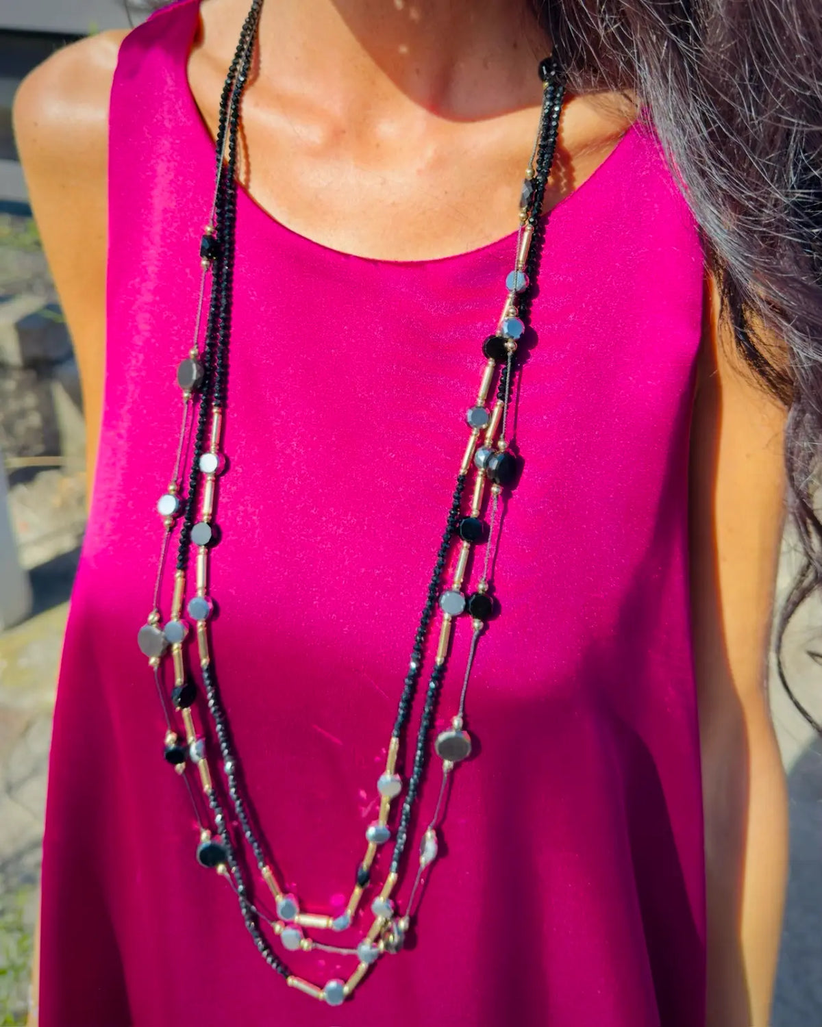 Collana multifilo Rapsodia