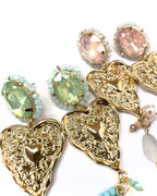 Orecchini Cuore Sacro pietra