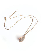 Collana goccia strass