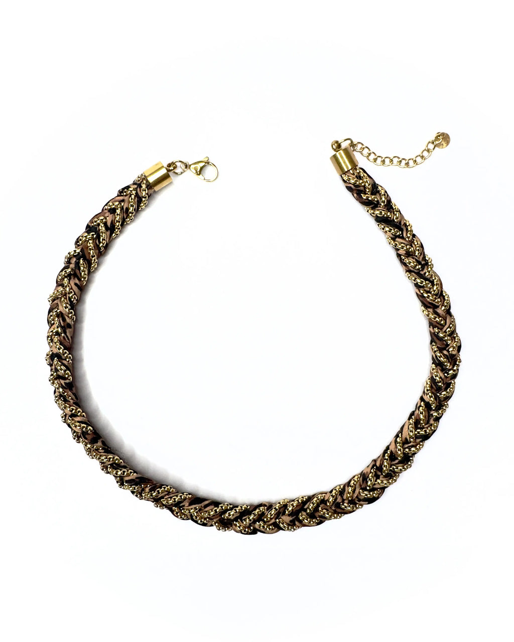Collana intrecciata animalier