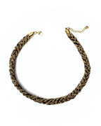 Collana intrecciata animalier