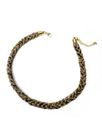 Collana intrecciata animalier