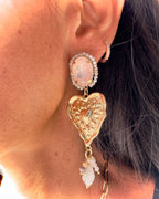 Orecchini Cuore Sacro pietra