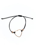 Bracciale cuore cordino