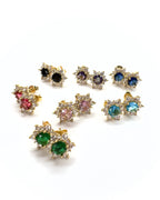 Orecchini a lobo Kate pietre gold