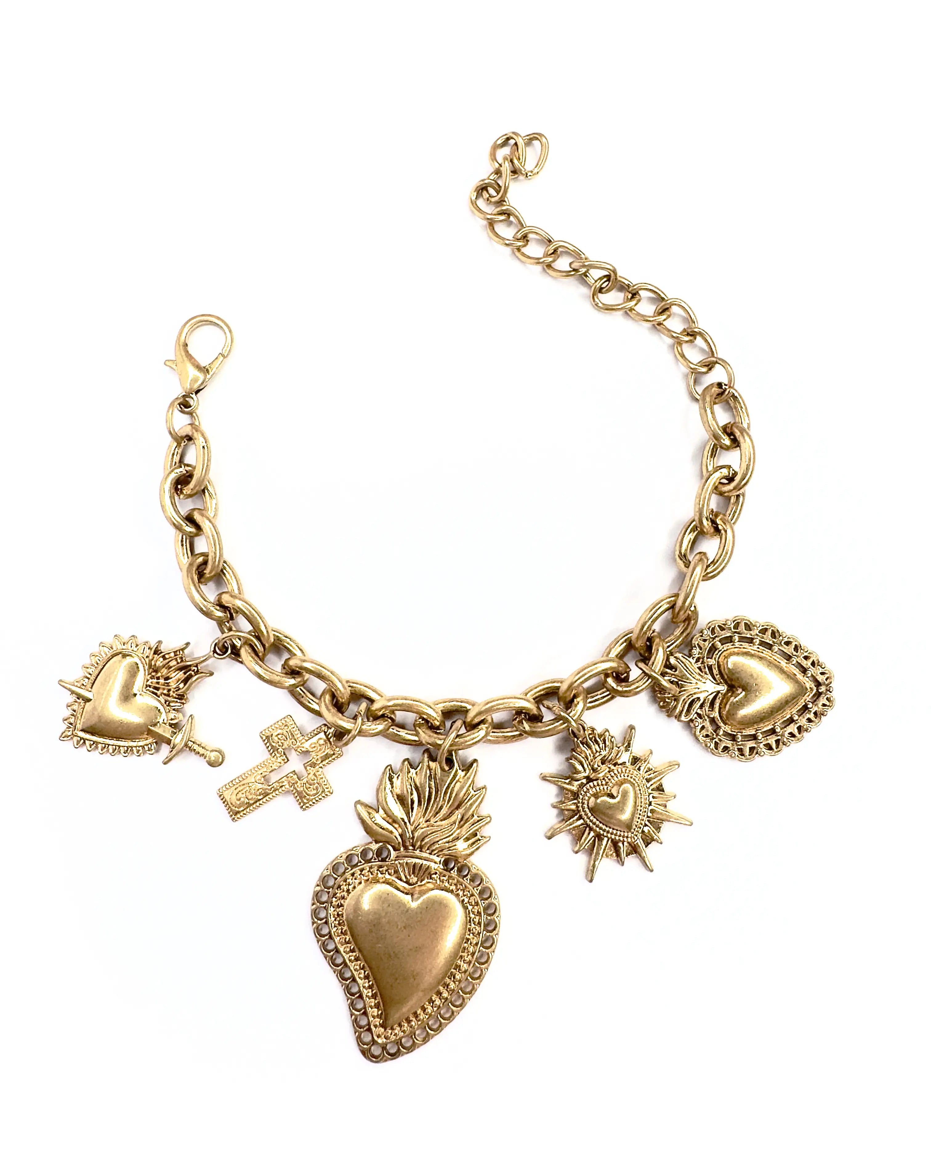 Bracciale Cuore Votivo Catena