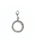 Ciondolo cerchio strass
