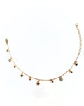 Cavigliera charms cuoricini