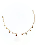 Cavigliera charms cuoricini