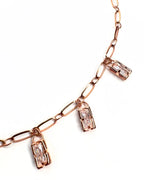 Collana Rettangoli charms Rose’