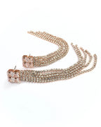 Orecchini Chandelier Quadrato Rose’