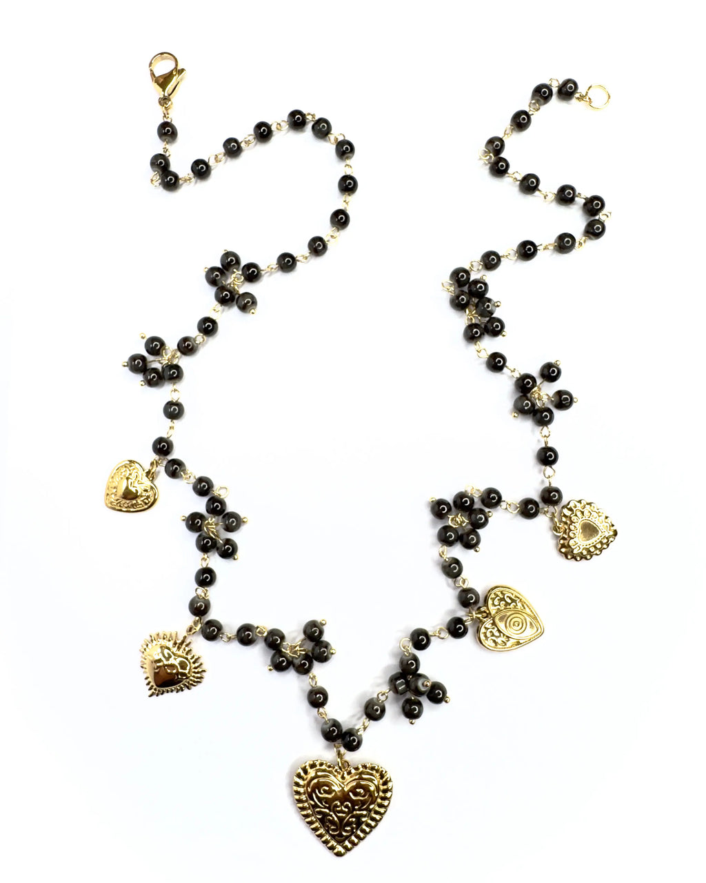 Collana Bisanzio Cuori Charms
