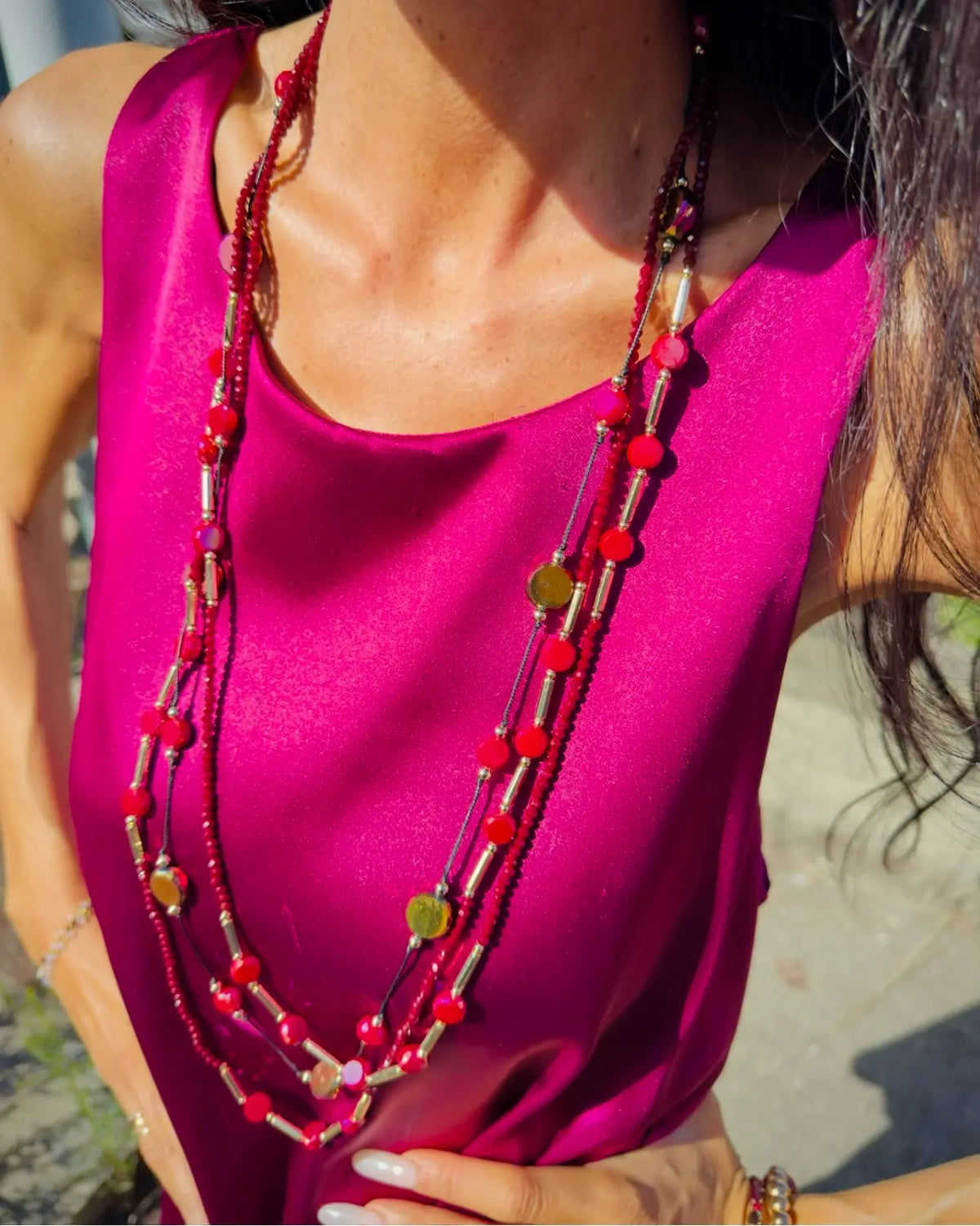 Collana multifilo Rapsodia