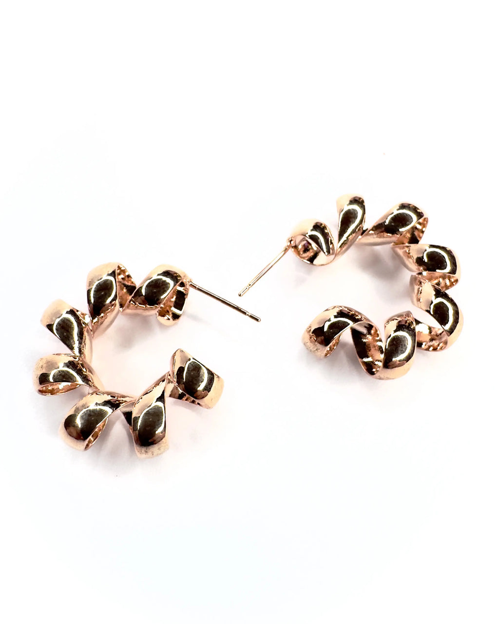Orecchini cerchio midi Fusillo Rose’