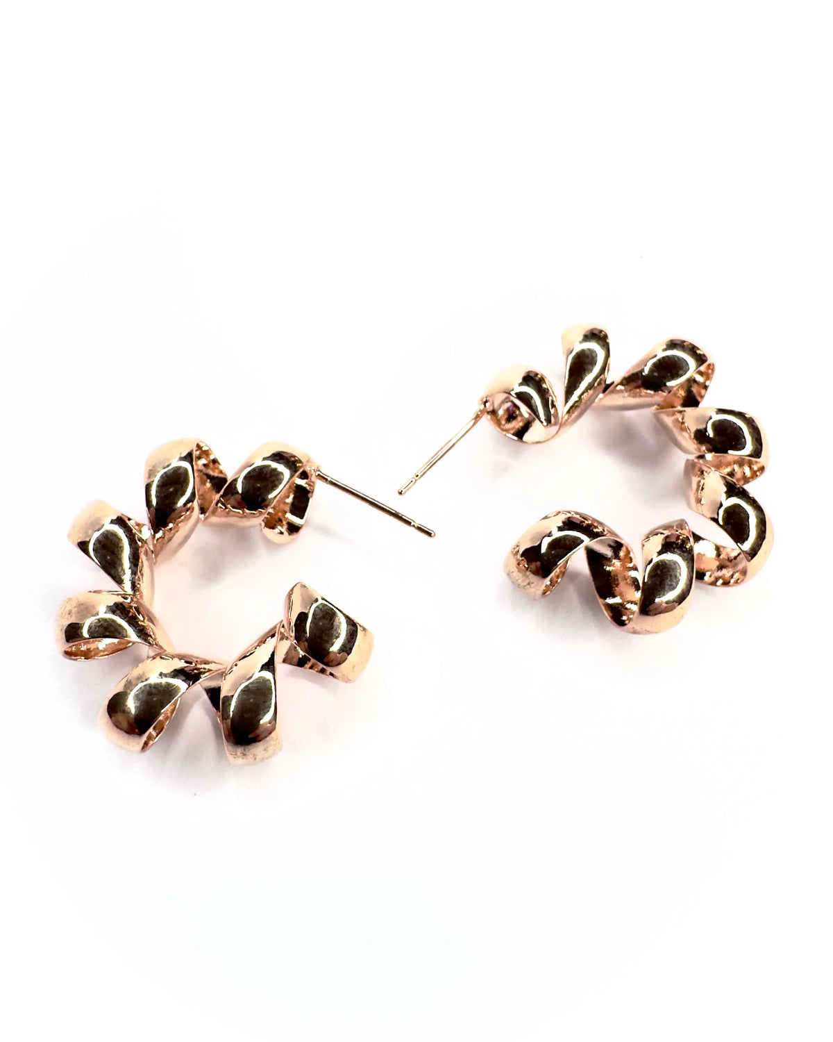 Orecchini cerchio midi Fusillo Rose’