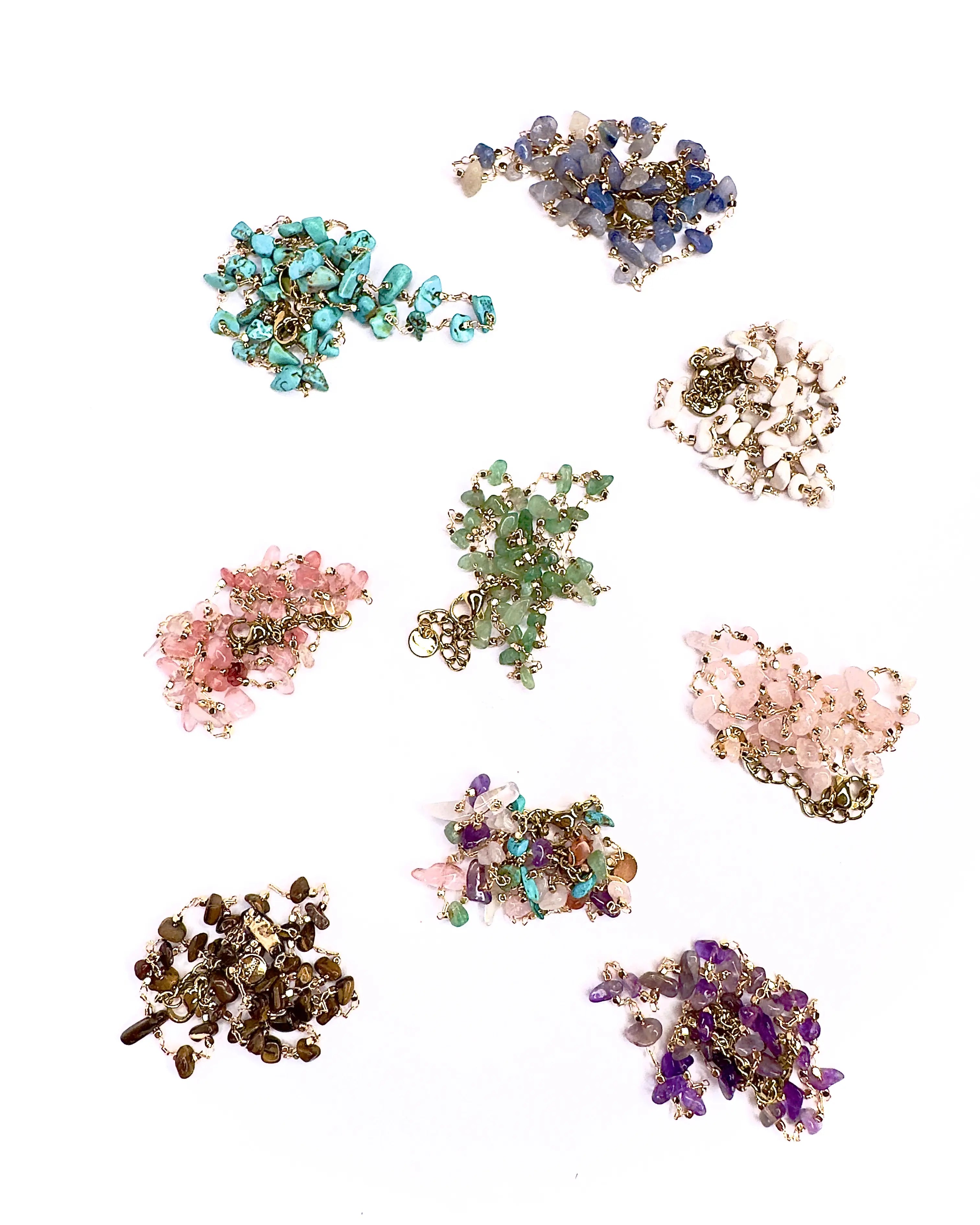Collana girocollo pietrine chips