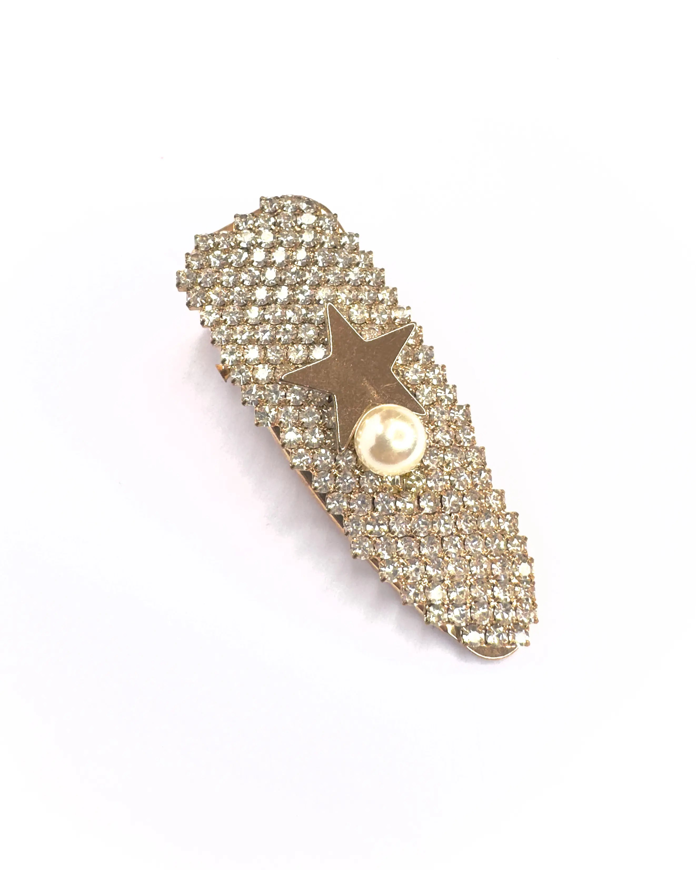 Molletta gioiello strass e stella