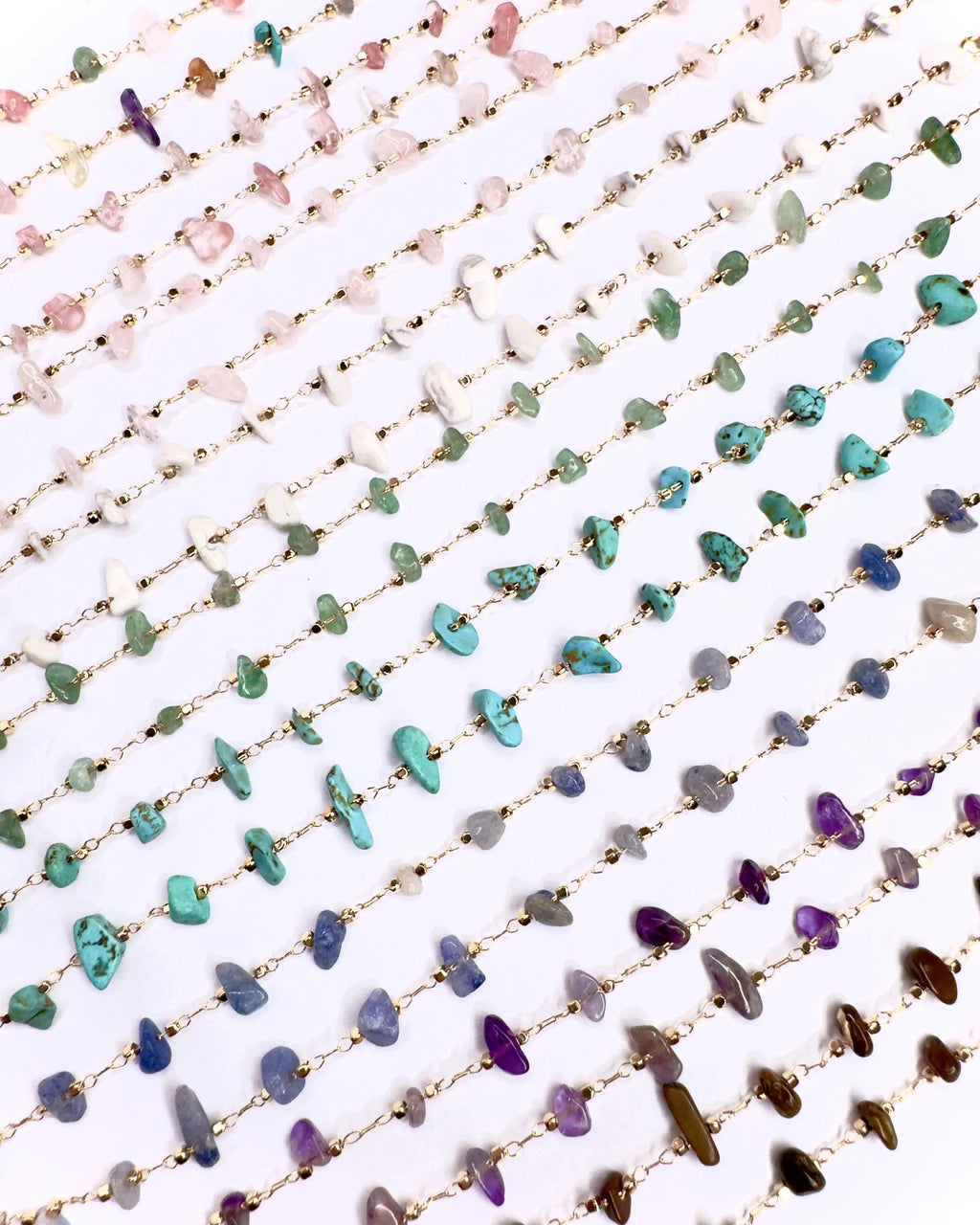 Collana girocollo pietrine chips