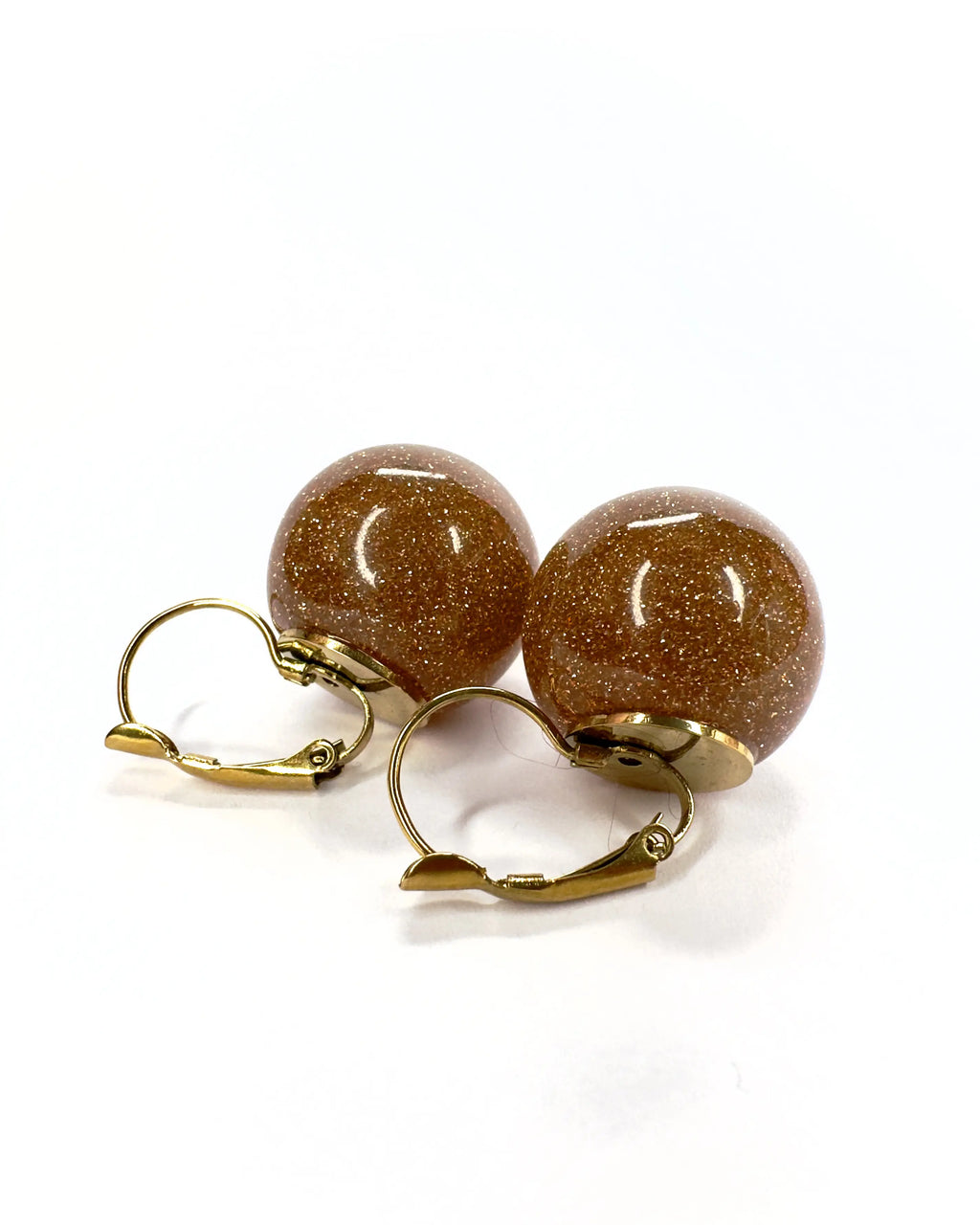 Orecchini sfere glitter