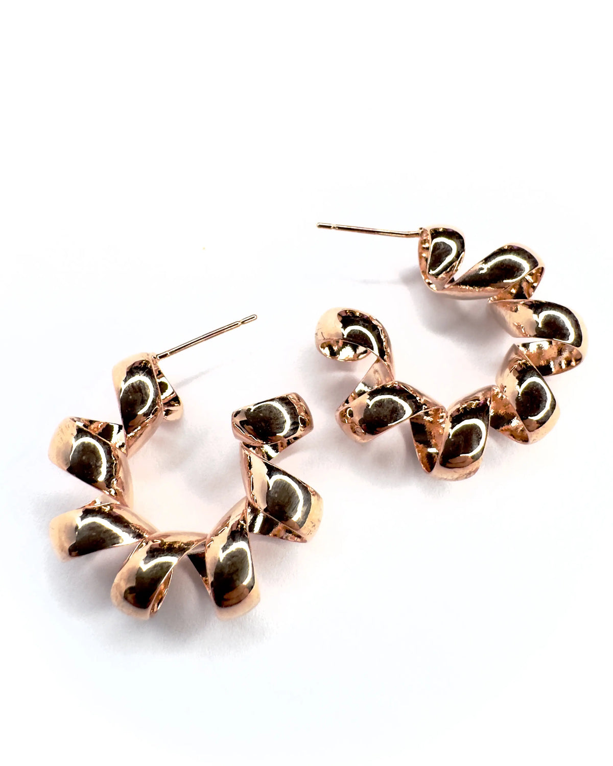 Orecchini cerchio midi Fusillo Rose’
