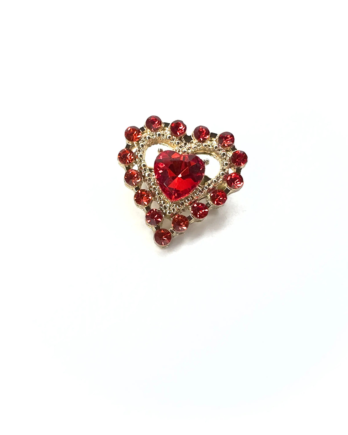 Spilla mini cuore Pietra