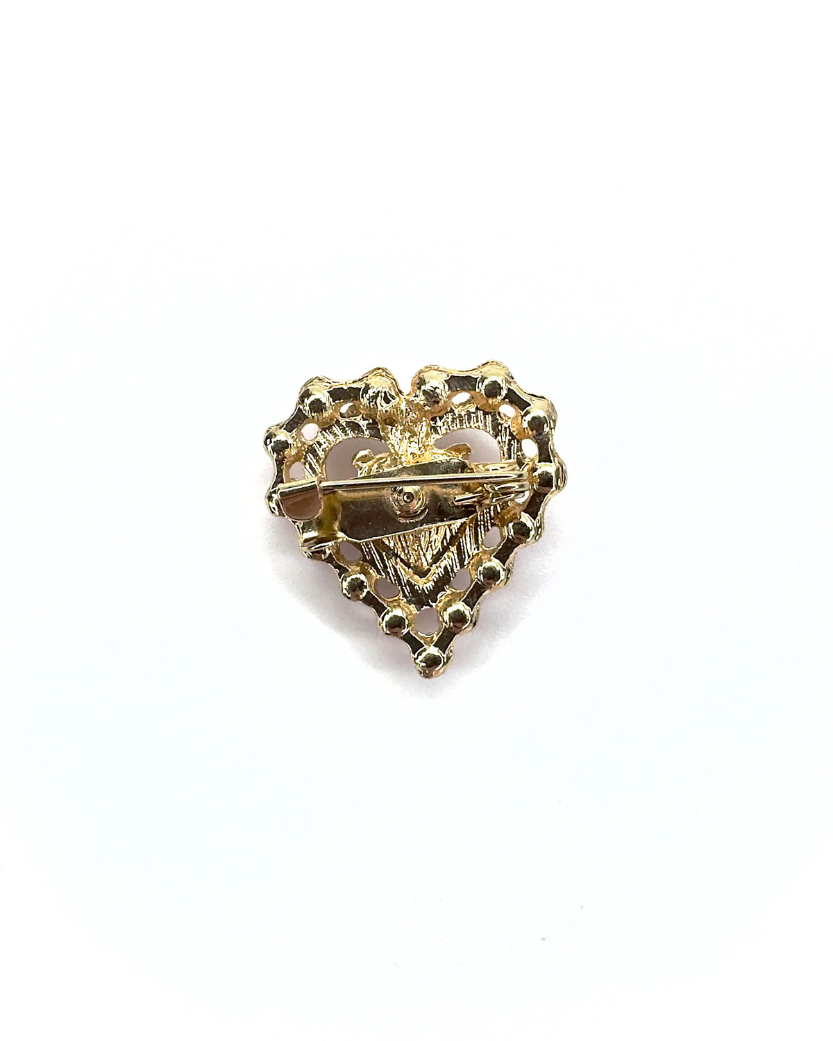 Spilla mini cuore Pietra