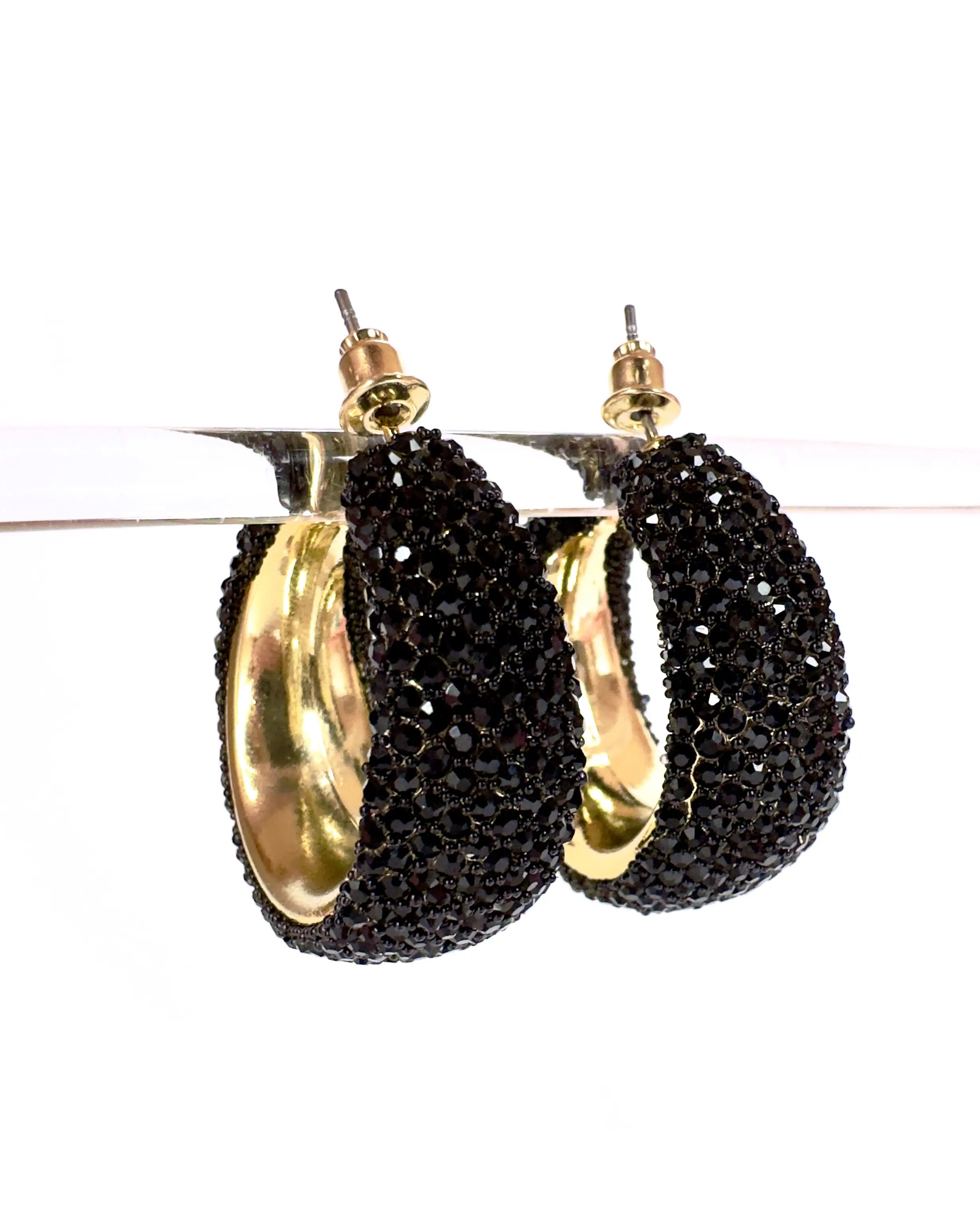 Orecchini cerchio Lurex