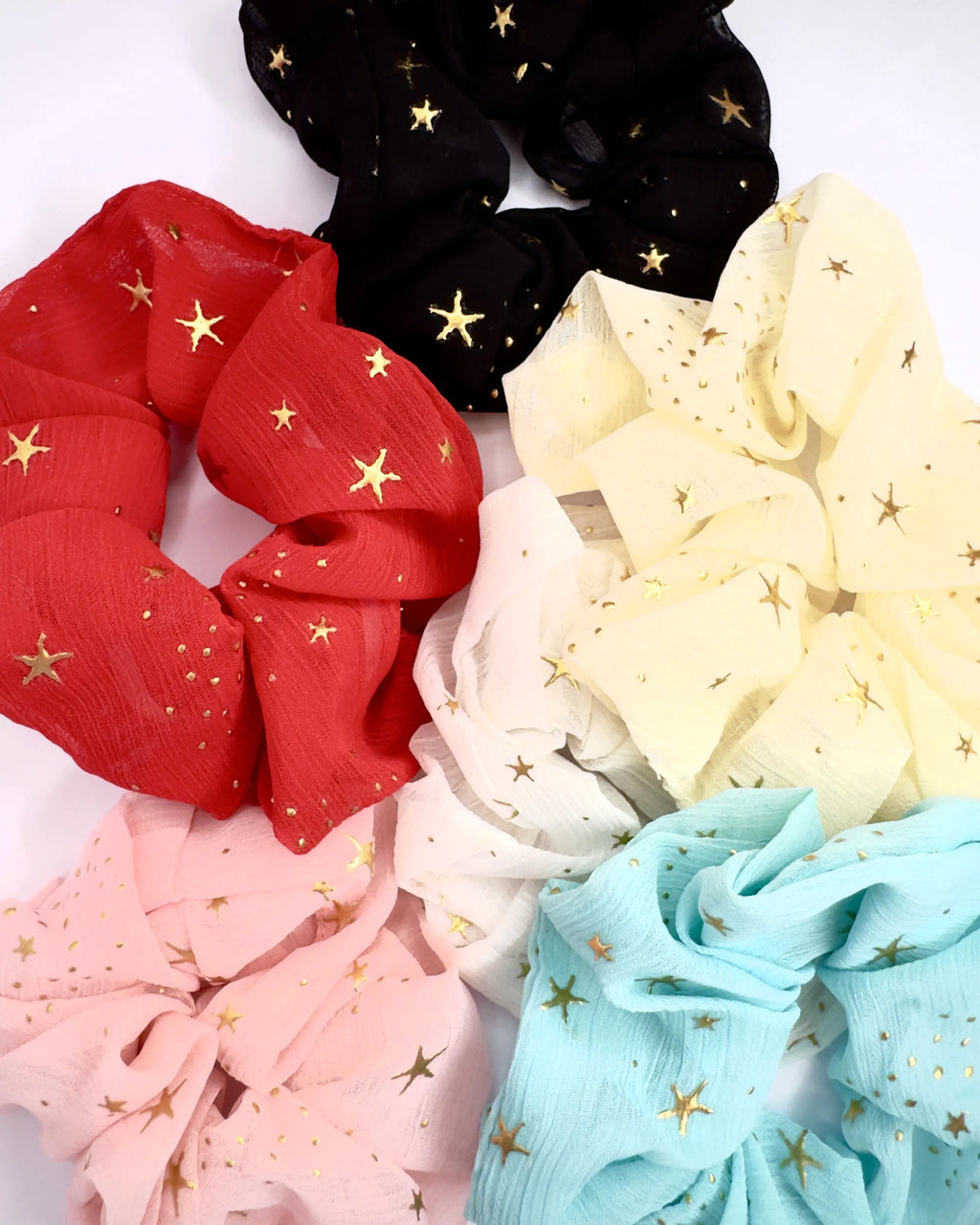 Elastico stelle organza