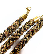 Collana intrecciata animalier