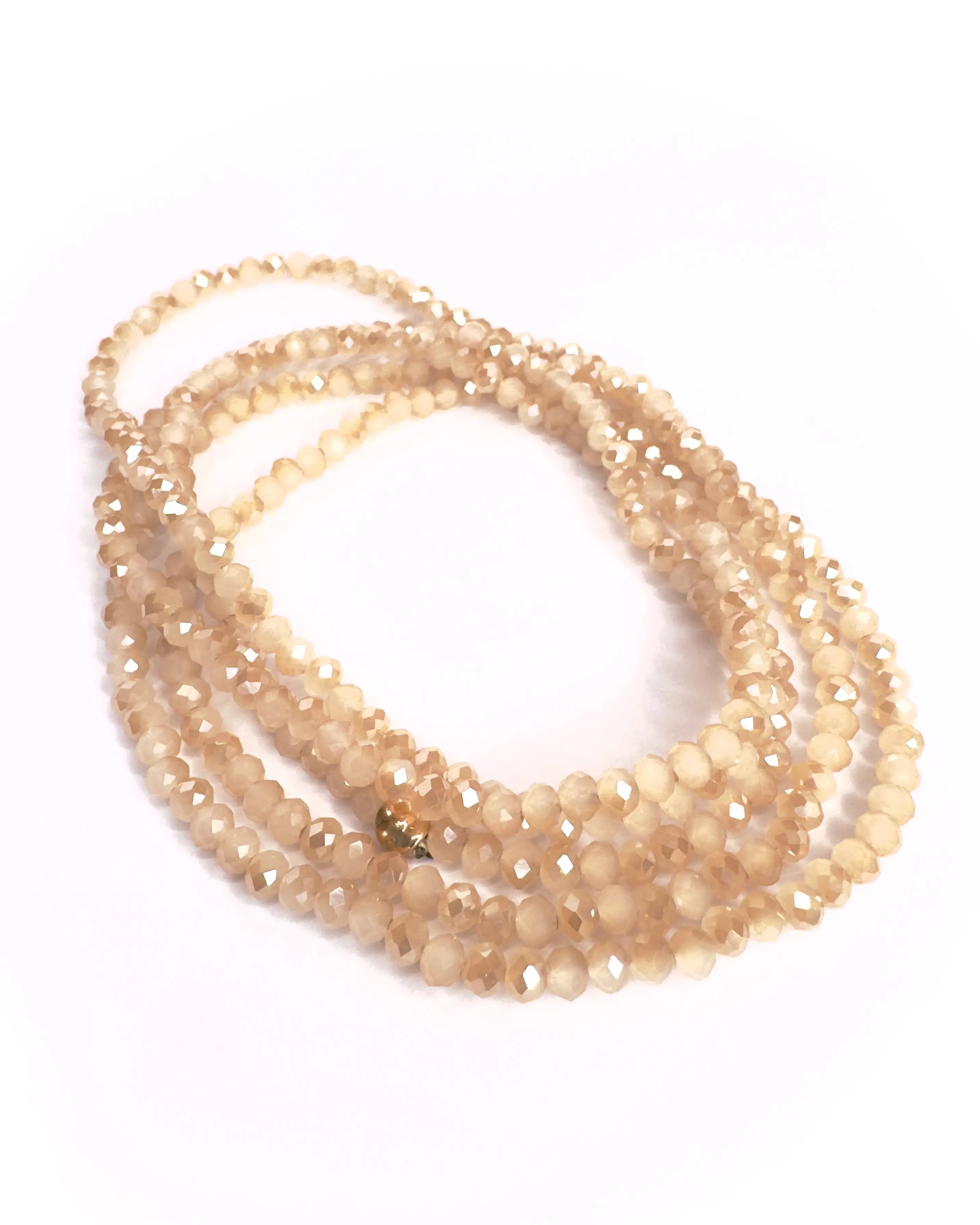 Collana lunga in vetro cristallo Essential