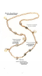 collana dorata donna