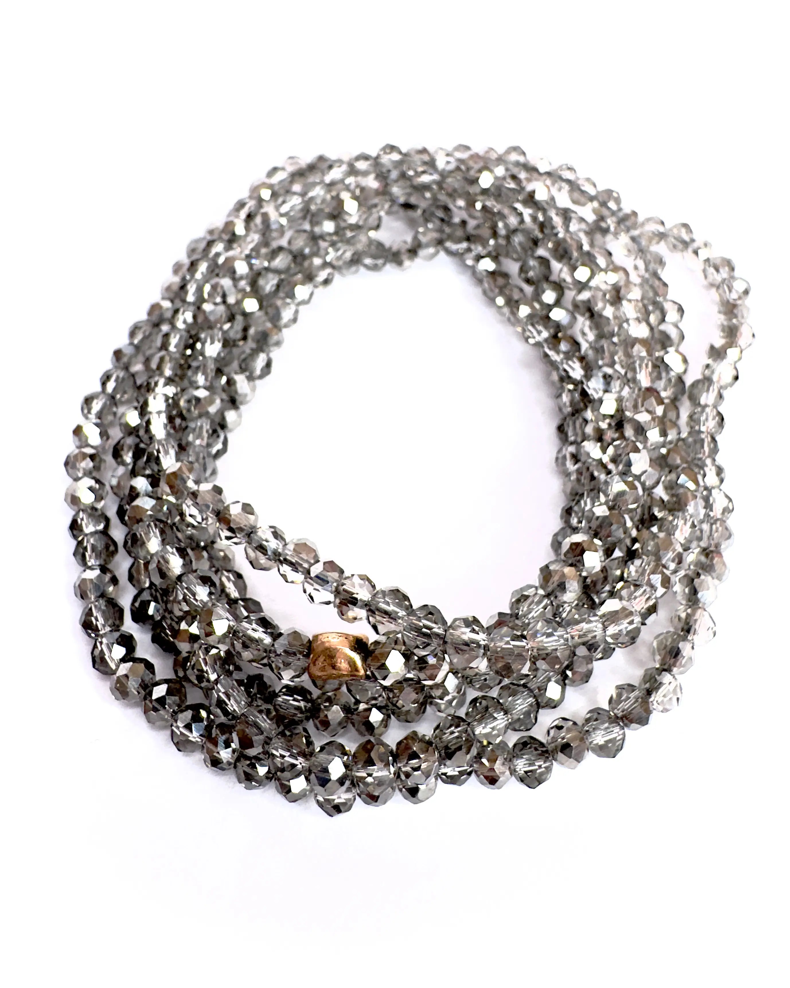 Collana lunga in vetro cristallo Essential