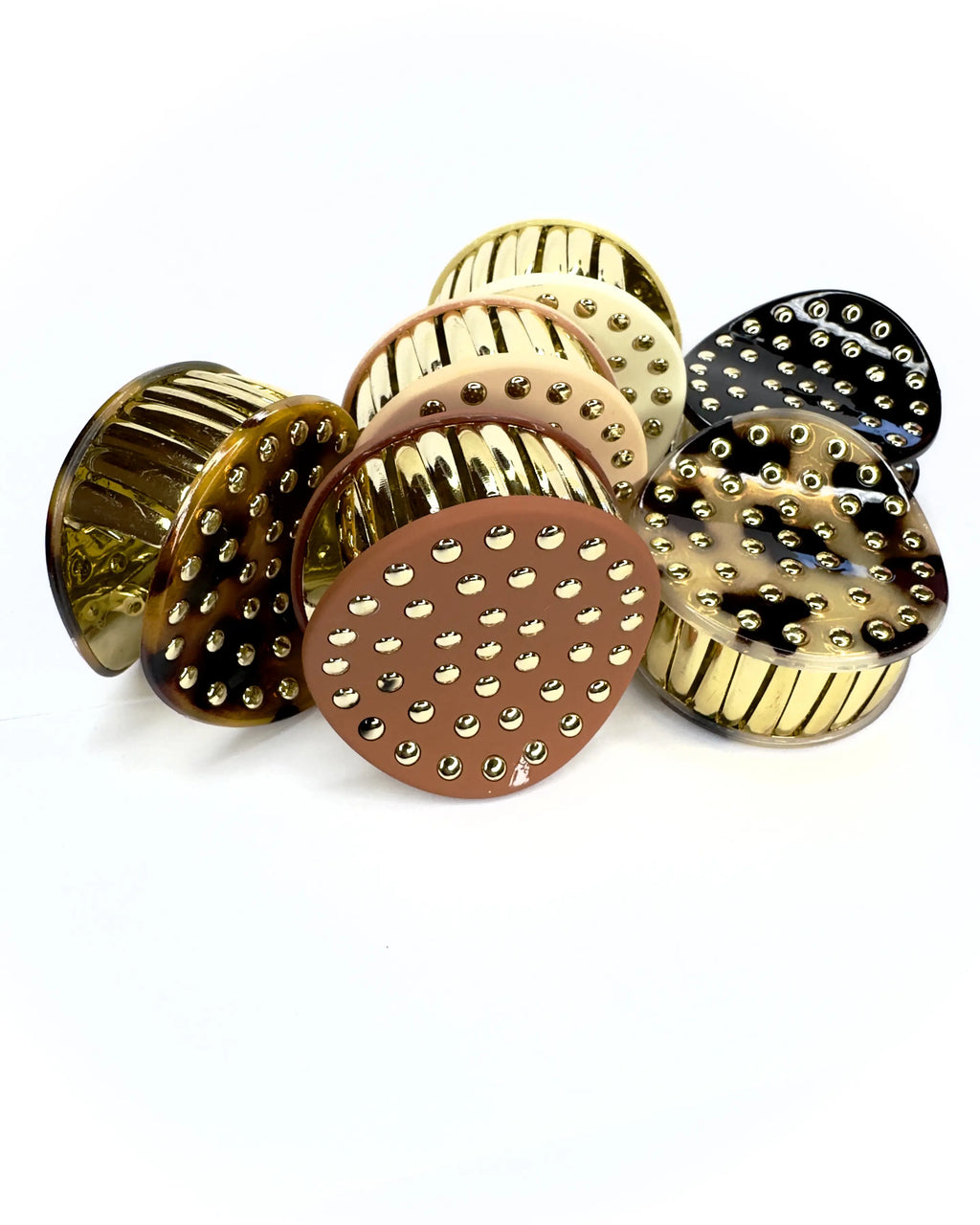 Pinza tonda con borchie