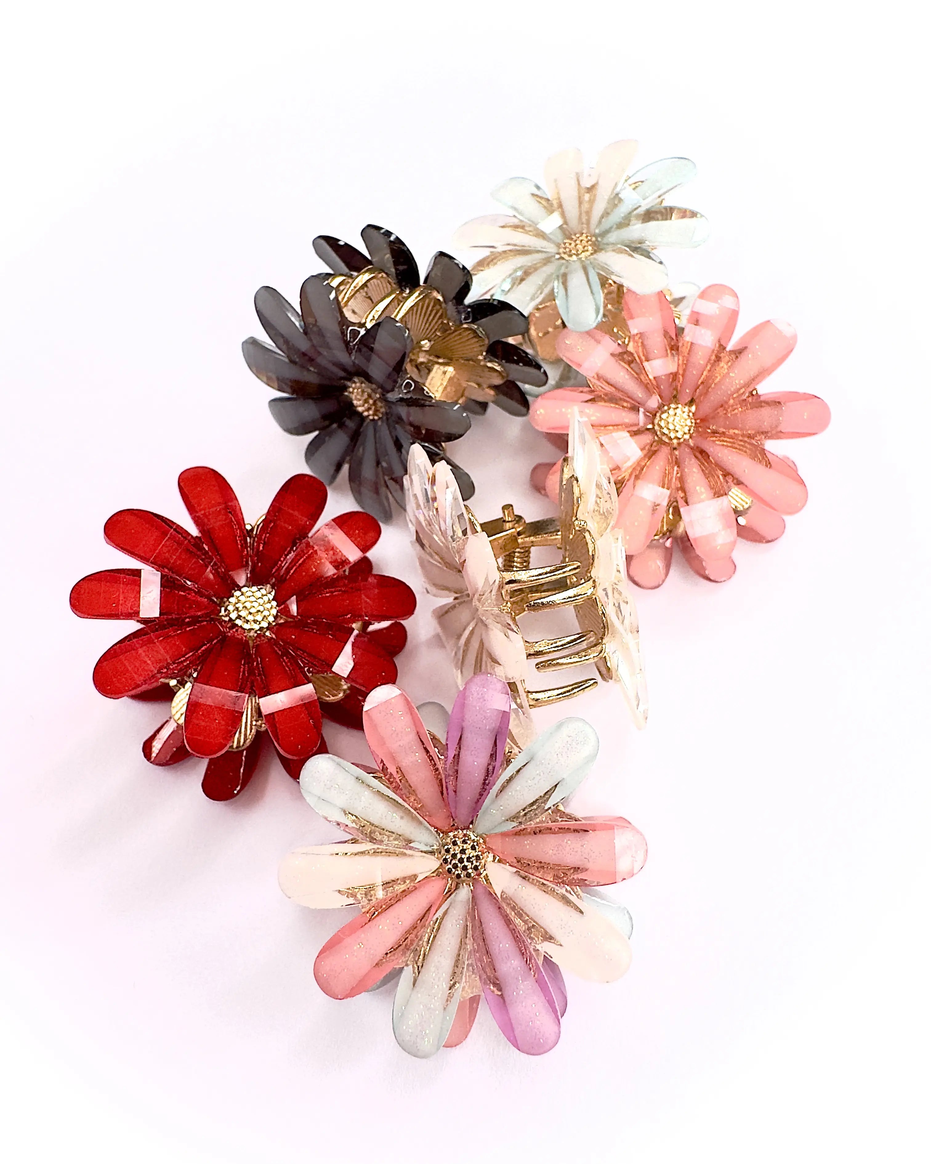 Pinza fiore per capelli media
