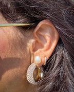 Orecchini cerchio Lurex