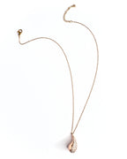 Collana goccia strass