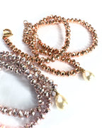 Collana cangiante con perla