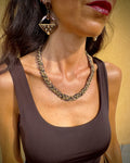 Collana intrecciata animalier