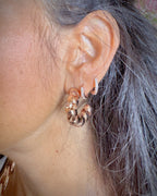 Orecchini cerchio midi Fusillo Rose’
