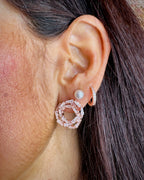 Orecchini Nodo Rosé