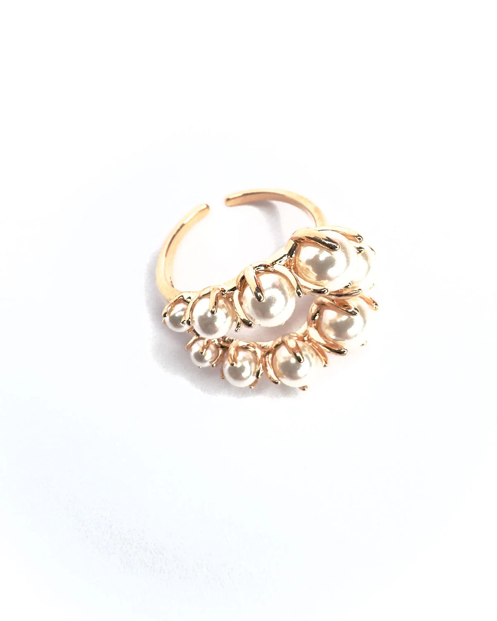 Anello perline Rosé