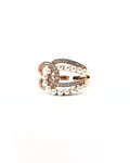 Anello perle e strass Rosé