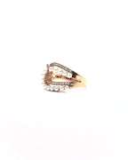 Anello perle e strass Rosé