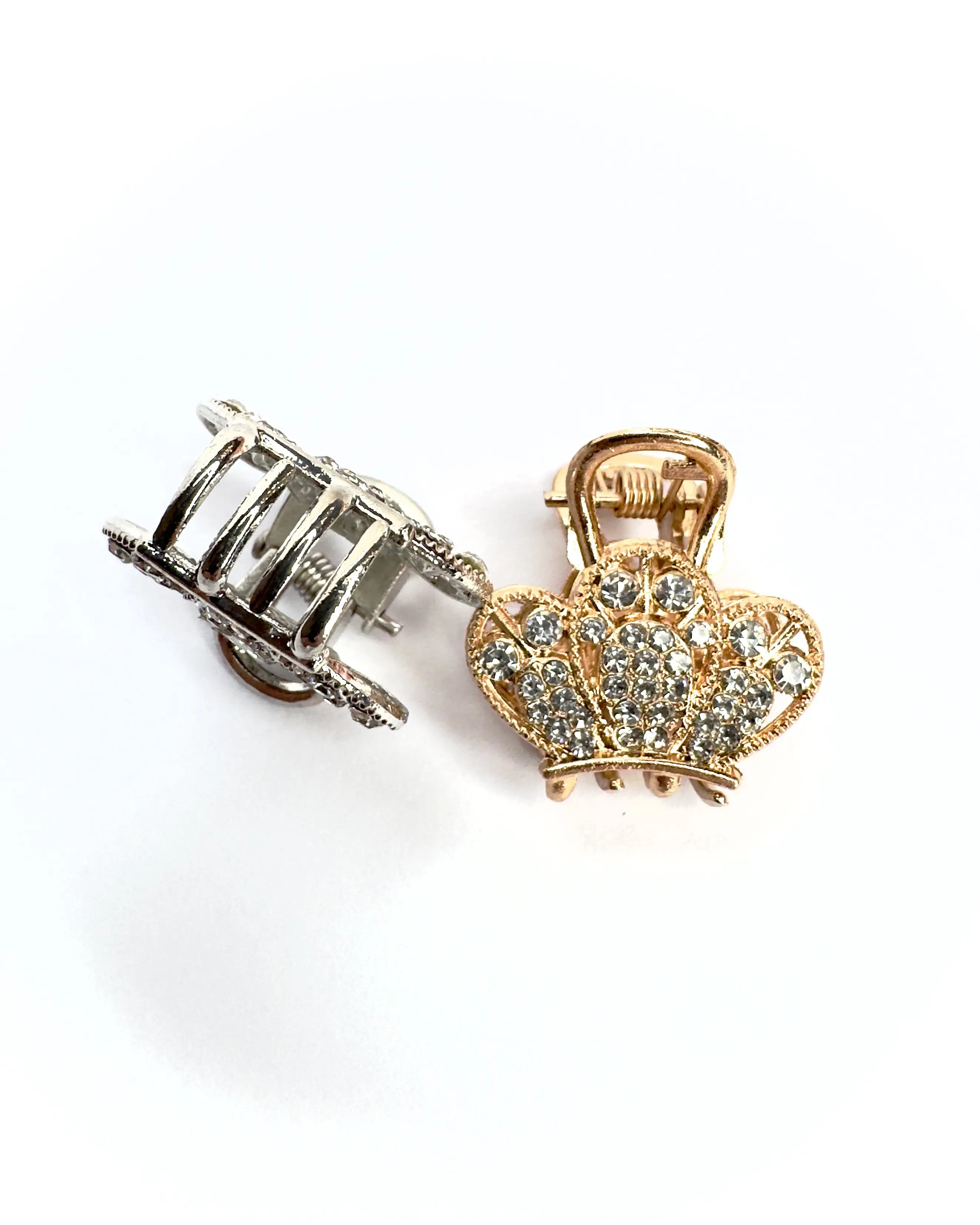 Pinzetta corona strass mini