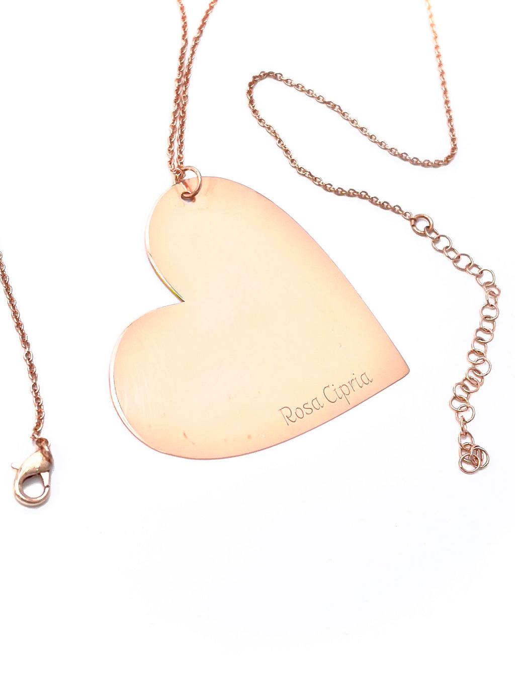 Collana lunga cuore oro rosa best seller